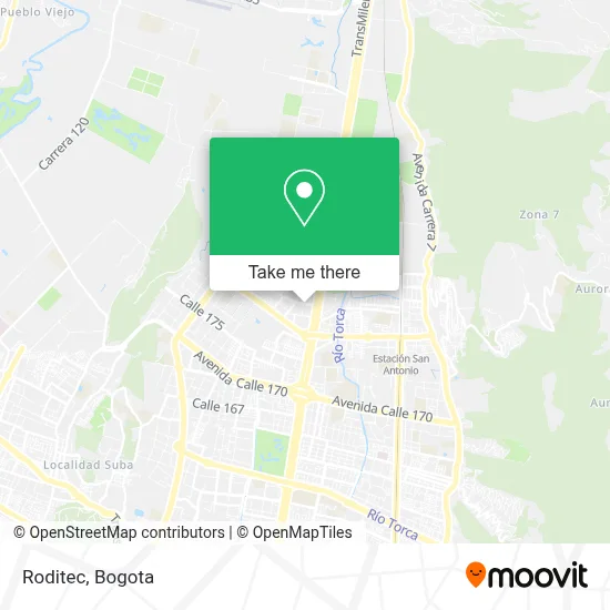 Roditec map