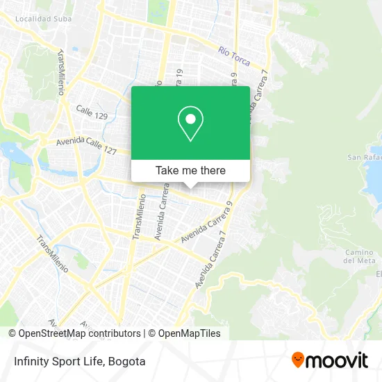 Infinity Sport Life map