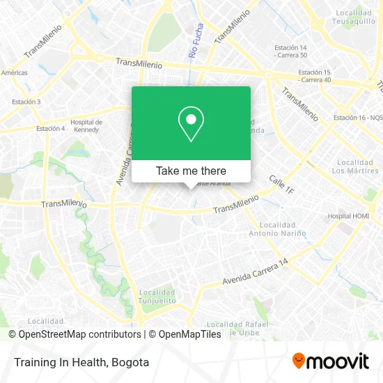 Training In Health map