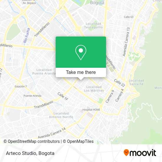 Arteco Studio map