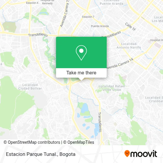 Estacion Parque Tunal. map