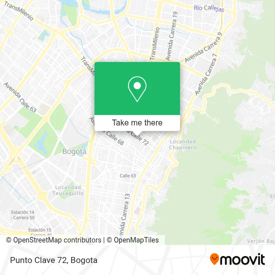 Punto Clave 72 map