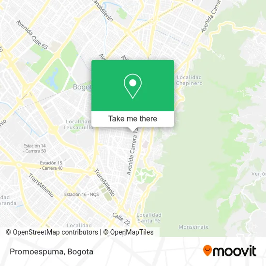 Promoespuma map