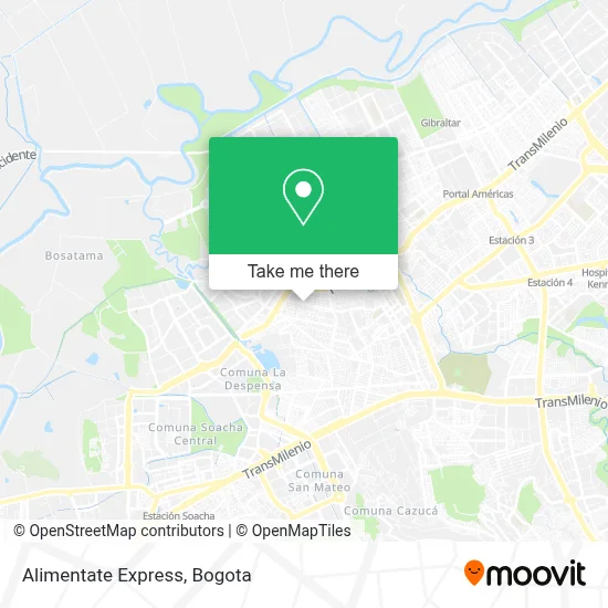 Alimentate Express map