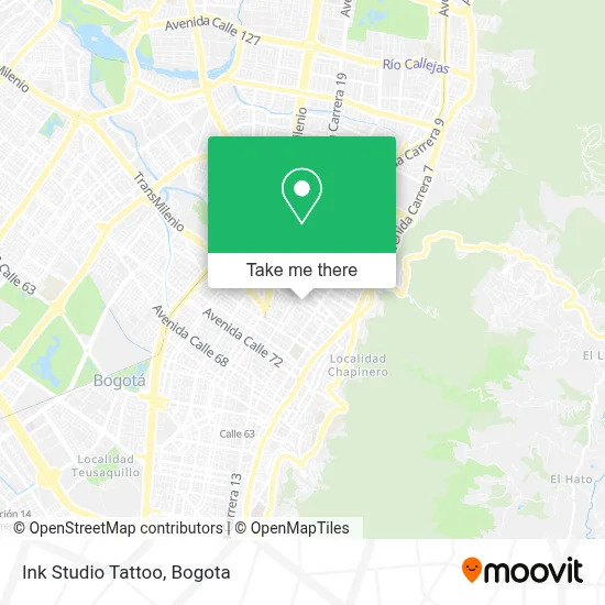 Ink Studio Tattoo map