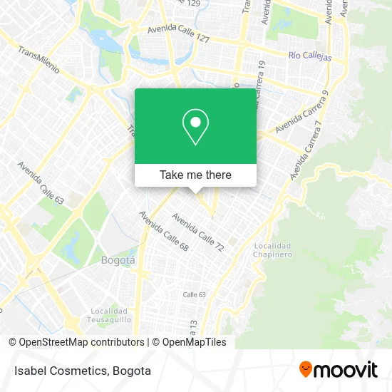 Isabel Cosmetics map