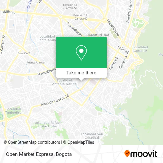 Open Market Express map