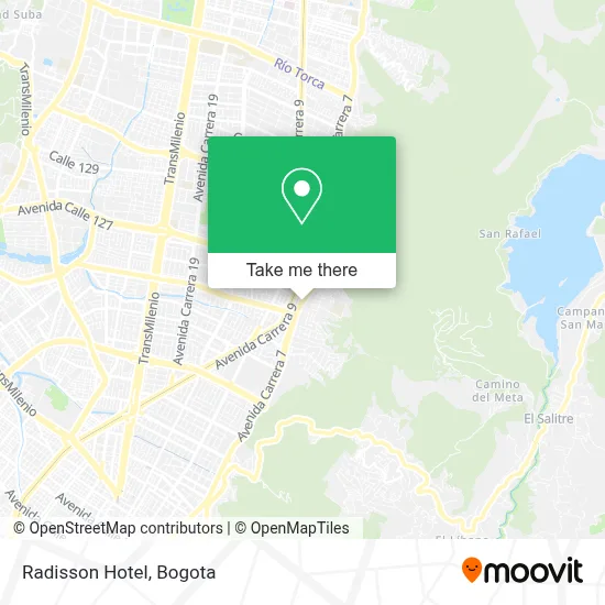Hotel Radisson map