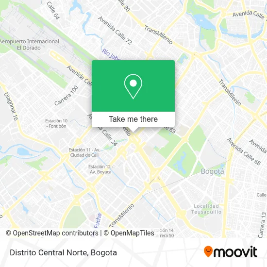 Distrito Central Norte map
