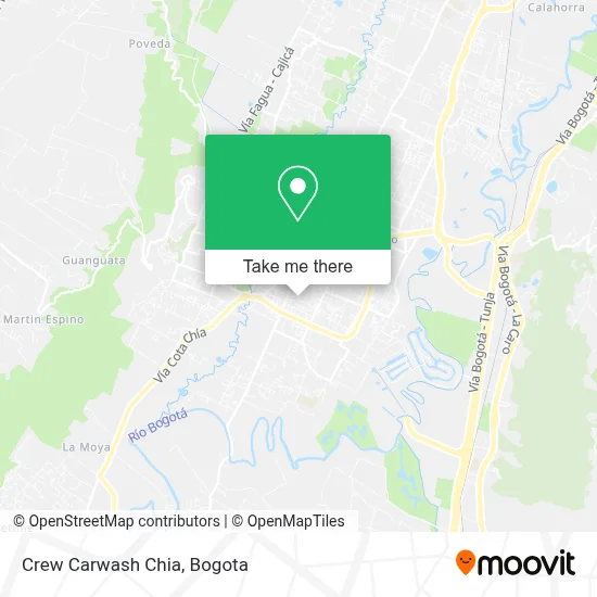 Crew Carwash Chia map