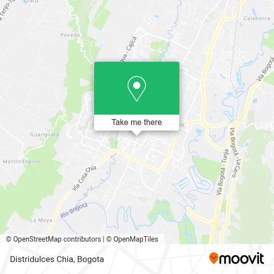 Distridulces Chia map