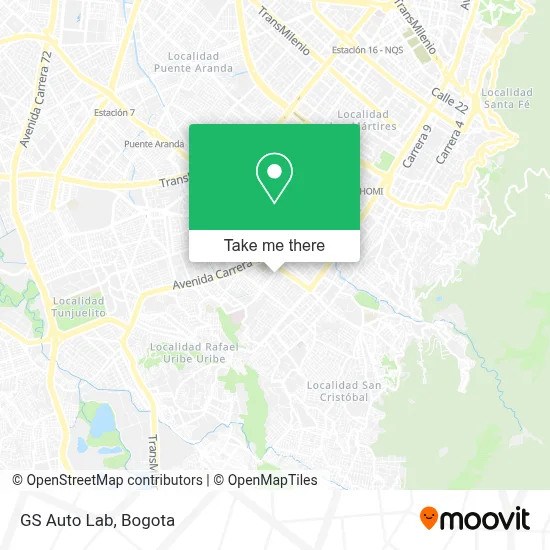 GS Auto Lab map