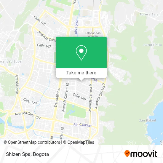 Shizen Spa map