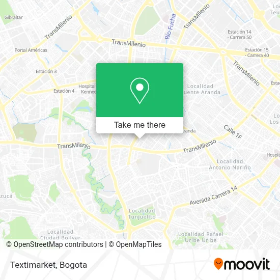 Textimarket map