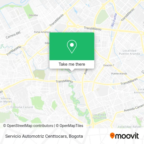 Servicio Automotriz Centtocars map