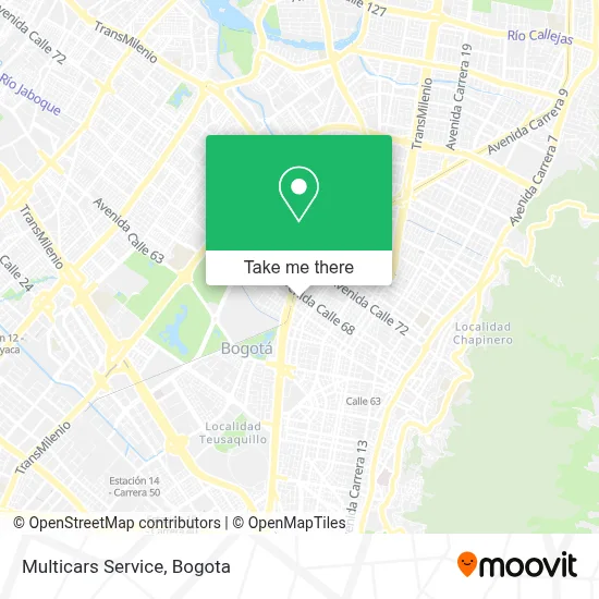 Multicars Service map