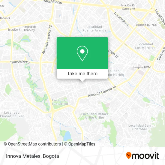 Innova Metales map