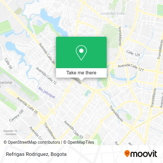 Refrigas Rodriguez map