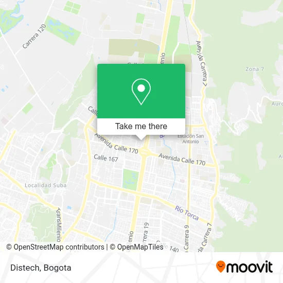 Distech map