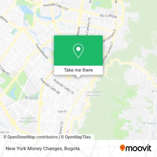 New York Money Changes map