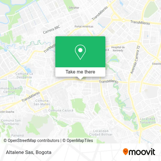 Altalene Sas map