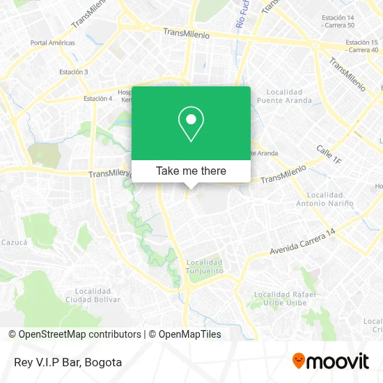 Rey V.I.P Bar map