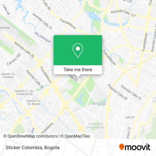 Sticker Colombia map