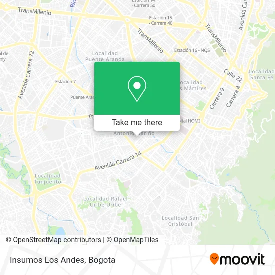 Insumos Los Andes map