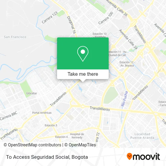 To Access Seguridad Social map