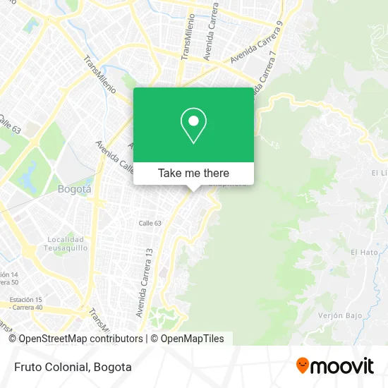 Fruto Colonial map