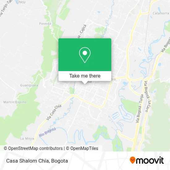 Casa Shalom Chía map