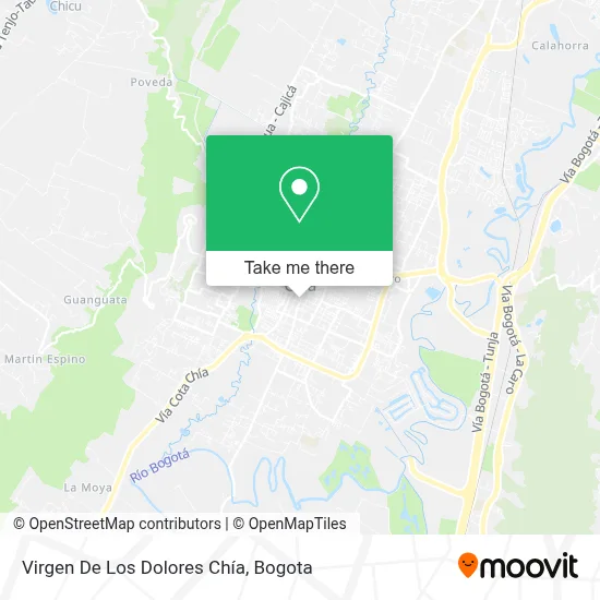 Virgen De Los Dolores Chía map