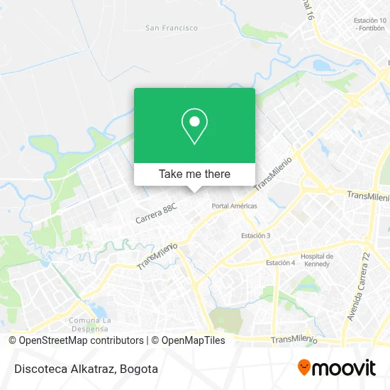 Discoteca Alkatraz map