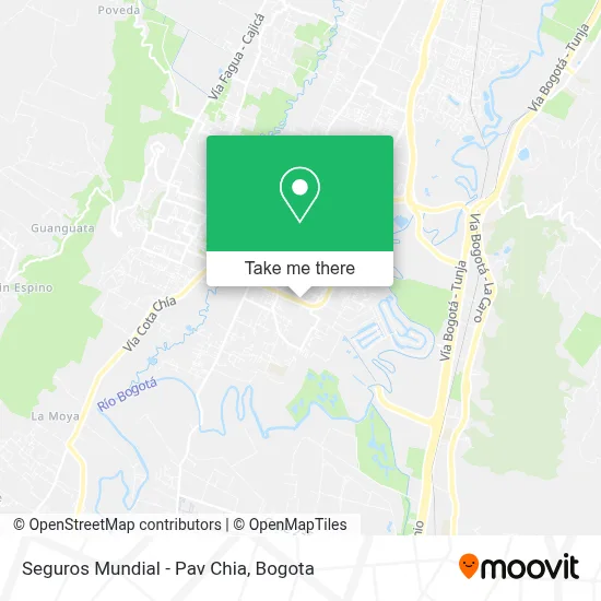 Seguros Mundial - Pav Chia map