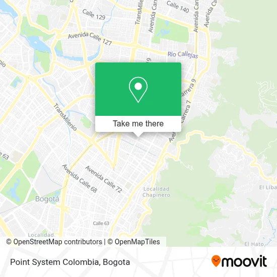 Point System Colombia map