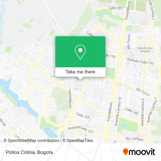 Pollos Colina map