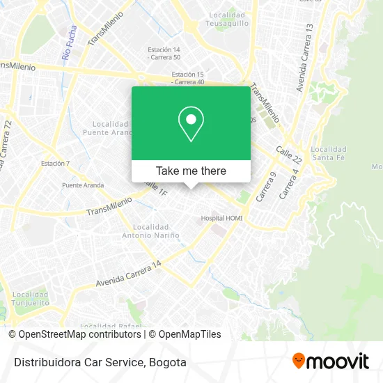 Distribuidora Car Service map