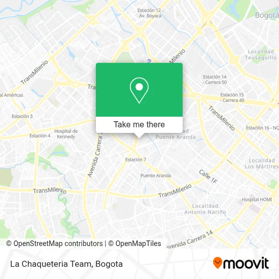 La Chaqueteria Team map
