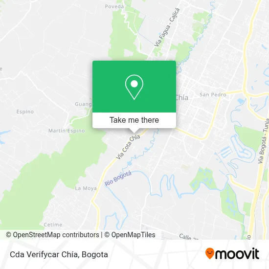 Cda Verifycar Chía map