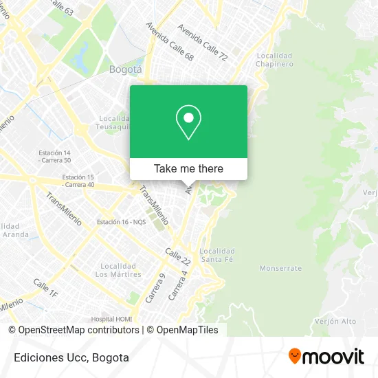 Ediciones Ucc map