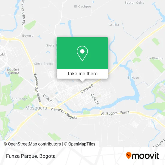 Funza Parque map