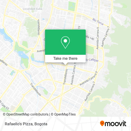 Rafaello's Pizza map