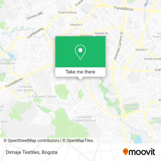 Dimaje Textiles map