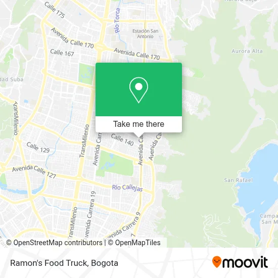 Ramon's Food Truck map