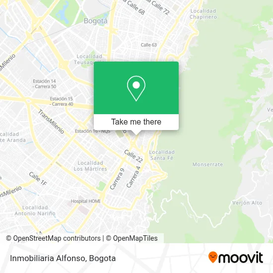 Inmobiliaria Alfonso map