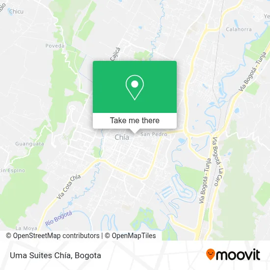 Uma Suites Chía map