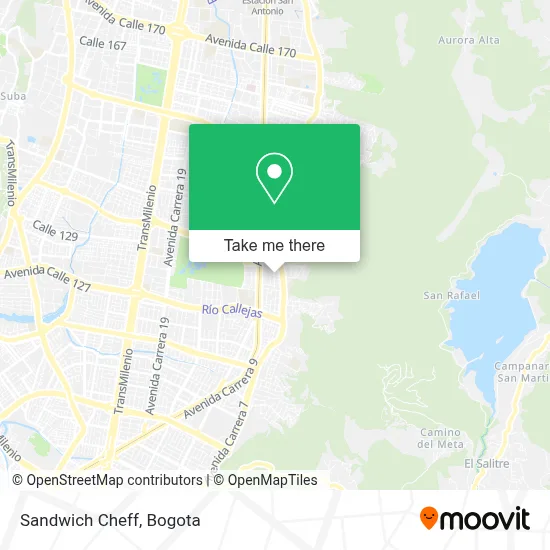 Sandwich Cheff map