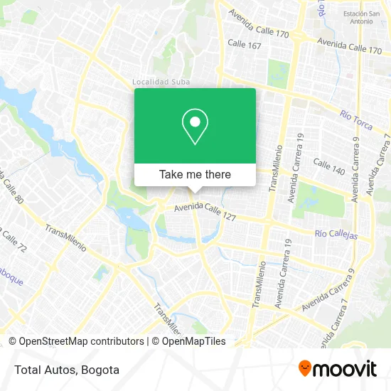 Total Autos map