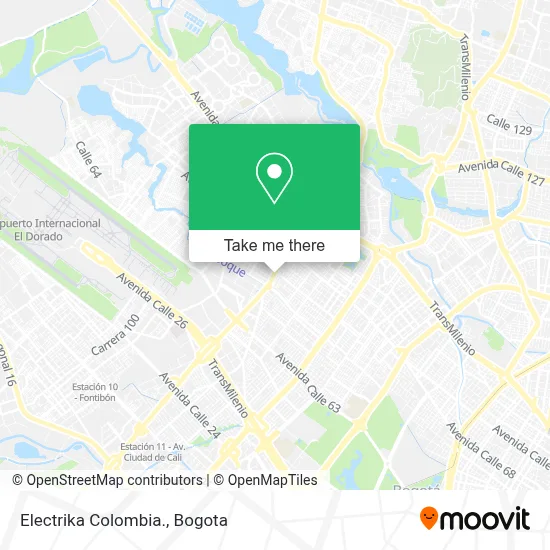 Electrika Colombia. map