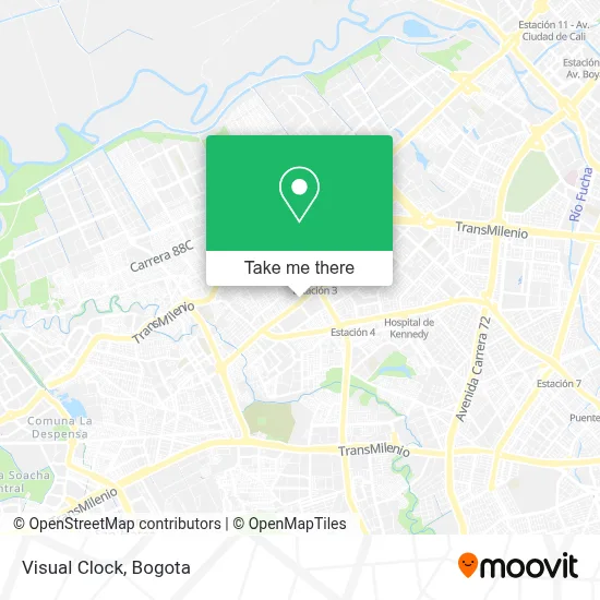 Visual Clock map